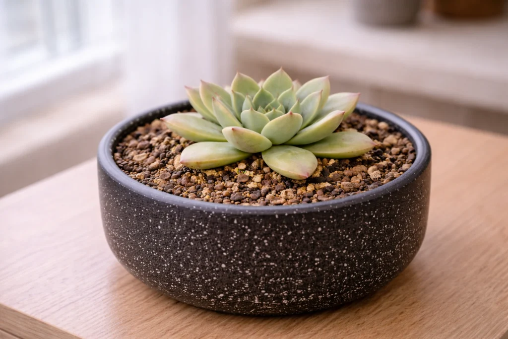 hora certa de regar suculentas