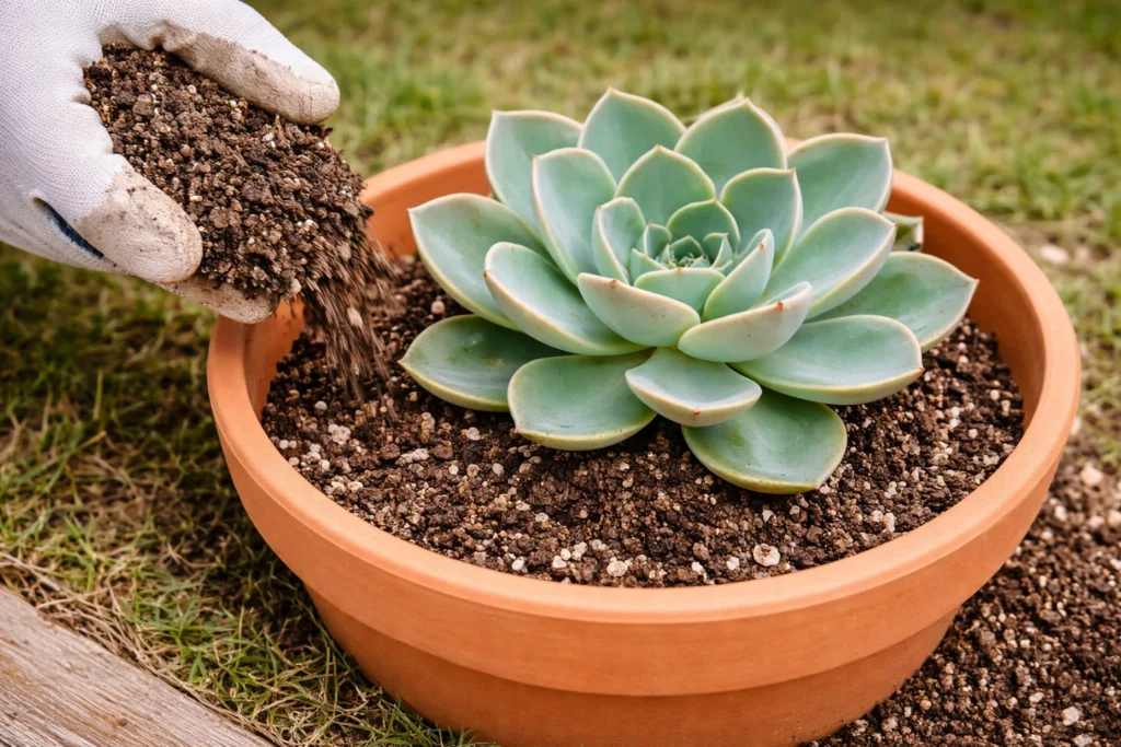 substrato ideal para suculentas