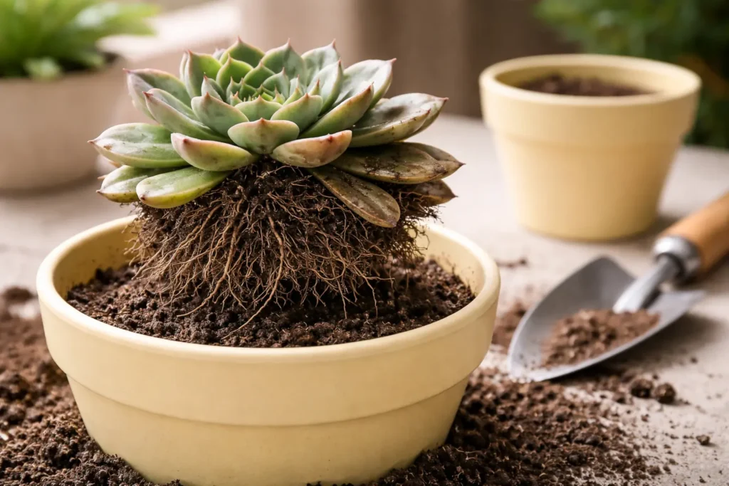 erro ao replantar suculentas